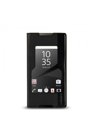 Sony Xperia Z5 Premium Gizli Mıknatıslı Pencereli Magnum Kılıf Si…