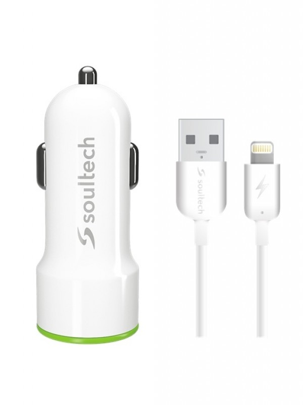 Soultech SC322B 2.1A Lightning Kablolu Araç içi Şarj Aleti Set…