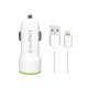 Soultech SC322B 2.1A Lightning Kablolu Araç içi Şarj Aleti Set