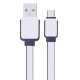 Syrox C63 Micro USB Şarj ve USB Data Kablosu Yassı 2.0A 1.2mt Beyaz