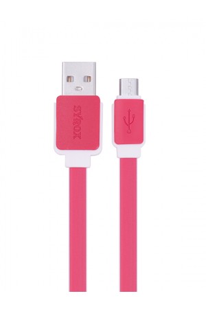 Syrox C63 Micro USB Şarj ve USB Data Kablosu Yassı 2.0A 1.2mt Kırm…