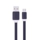 Syrox C63 Micro USB Şarj ve USB Data Kablosu Yassı 2.0A 1.2mt Siyah