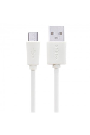 Syrox C66 Micro USB Şarj ve Data Kablo 1.0A 1.2mt Beyaz…