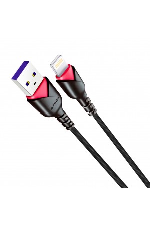 Syrox C93 Lightning Hızlı Şarj Kablosu 2A 1mt Siyah