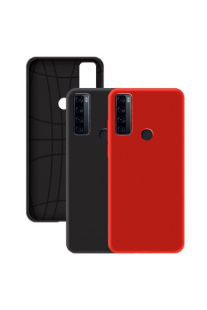 TCL 20SE Kılıf FitCase PremiumS Silikon Arka Kapak…
