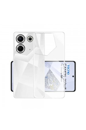 Tecno Camon 20 Pro 5G Kılıf Silikon Şeffaf Arka Kapak…