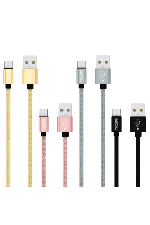 Tiger Micro USB 3.0A 1mt Örgü-Halat Hızlı Şarj USB Kablo TUC-A86