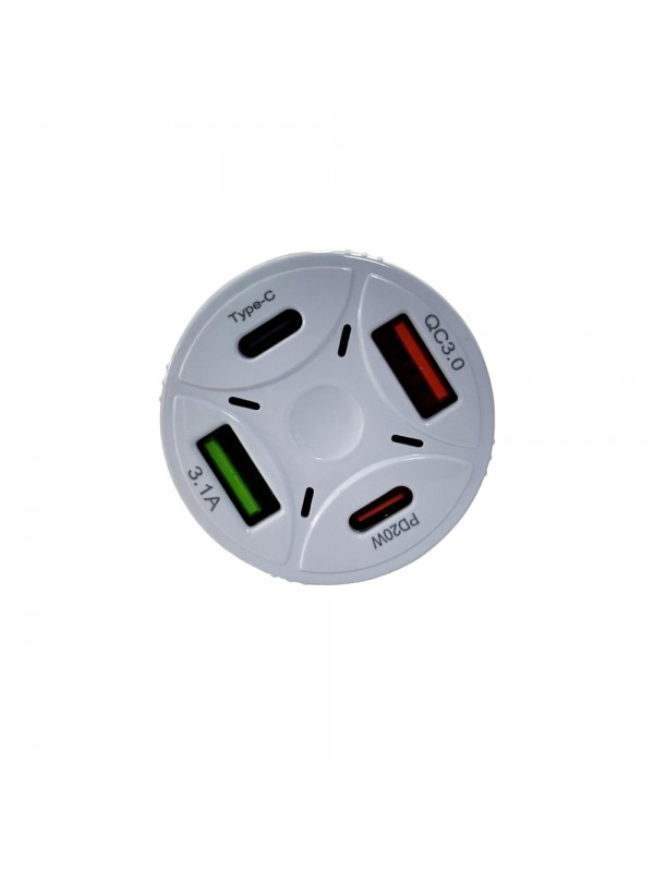 Tonex 4A 53W 2x PD + 2x USB-A Araç İçi Şarj Adaptörü