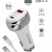Tonex TA-41W PD + USB-A Type-C to Type-C Kablolu Araç İçi Şarj Aleti