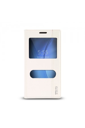 Türk Telekom TT175 Gizli Mıknatıslı Pencereli Magnum Kılıf Beyaz…