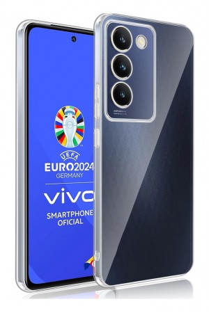 Vivo V30 Lite 4G Kılıf Kamera Korumalı Silikon Şeffaf Arka Ka…
