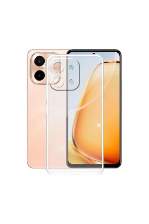 Vivo Y28 Kılıf Kamera Korumalı Silikon Şeffaf Kapak…