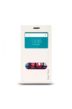 Vodafone Smart 7 Style Gizli Mıknatıslı Pencereli Magnum Kılıf Be…