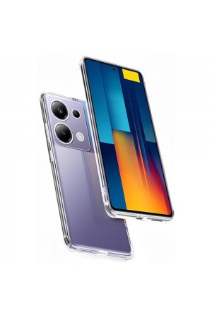 Xiaomi Poco M6 Pro Kılıf Kamera Korumalı Silikon Şeffaf Kapak…