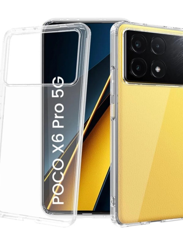 Xiaomi Poco X6 Pro Kılıf Kamera Korumalı Silikon Şeffaf Kapak…