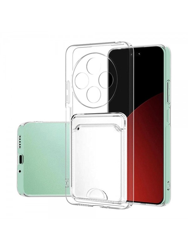 Xiaomi Redmi 14C Kılıf Cardy Şeffaf Kartlık Cepli Kapak…