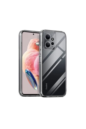 Xiaomi Redmi Note 12 4G Kılıf Kamera Korumalı Silikon Şeffaf Arka Kapak
