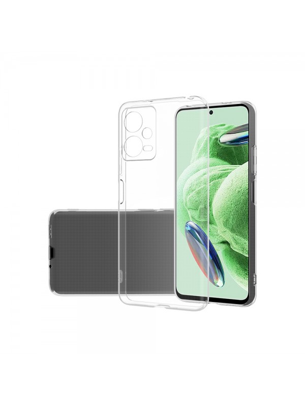 Xiaomi Redmi Note 12 5G Kılıf Kamera Korumalı Silikon Şeffaf Arka Kapak