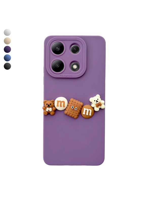 Xiaomi Redmi Note 13 4G Kılıf 3D M Bear Kamera Korumalı Silikon Kapak…