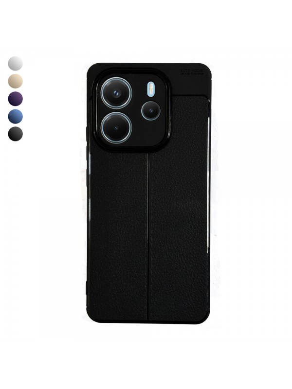 Xiaomi Redmi Note 14 4G Kılıf Focus Deri Desen Silikon Arka Kapak…