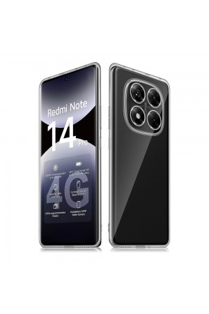 Xiaomi Redmi Note 14 Pro 4G Kılıf Kamera Korumalı Silikon Şeffaf K…