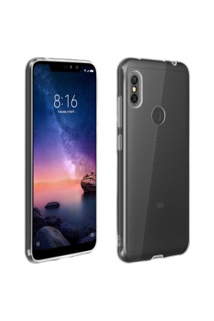 Xiaomi Redmi Note 6 Kılıf FitCase Toz Koruma Tıpalı Şeffaf Arka Kapak