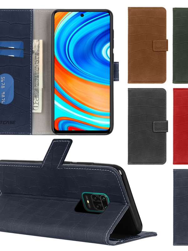 Xiaomi Redmi Note 9S / 9 Pro Kılıf Kroko Desen Kapaklı Cüzdanlı…