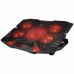 Mistral S45 Kırmızı Led 5fan Yükseklik Ayarlı Lcd Notebook Soğutucu Laptop Soğutucu 12/17