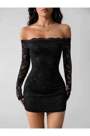 Siyah Asimetrik Yaka, Uzun Kollu, Fermuar Detaylı … Siyah Asimetrik Yaka, Uzun Kollu, Fermuar Detaylı …