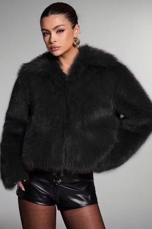 Vintage Suni Siyah Kürk Mon…