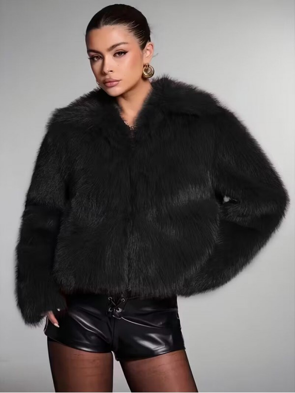 Vintage Suni Siyah Kürk Mon…