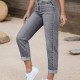 Yüksek Bel Esnek Koyu Mavi Skinny Jean
