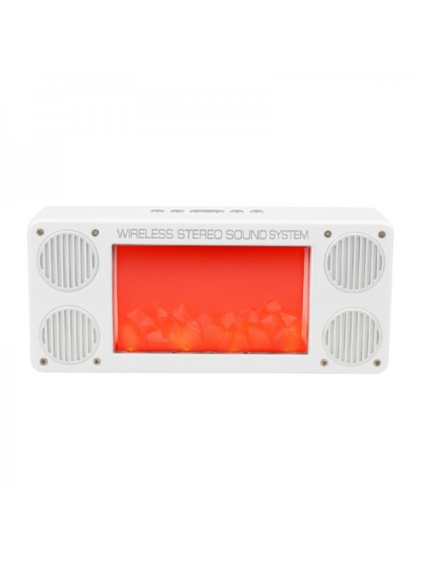 Alev Şömine Efektli Bluetooth Hoparlör Beyaz&hellip;