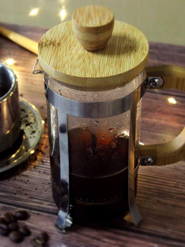 Ahşap Detaylı 350 ml Cam French Press… Ahşap Detaylı 350 ml Cam French Press…