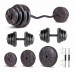 HERO Serisi 105 KG Dambıl Seti ve Halter Seti Ağırlık Fitness Seti HERO Serisi 105 KG Dambıl Seti ve Halter Seti Ağırlık Fitness Seti